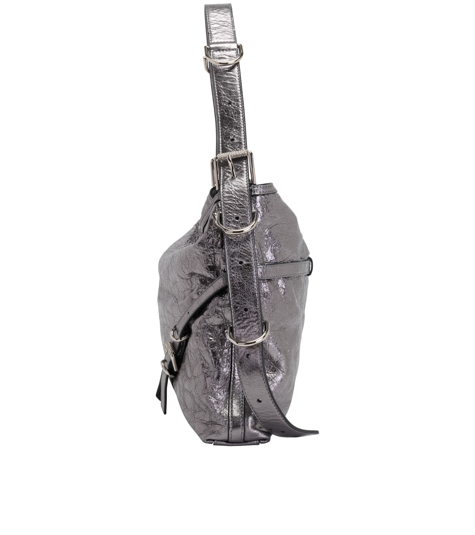 Medium Voyou, &pound;450, Handbags, Silver, Leather, Bottom view